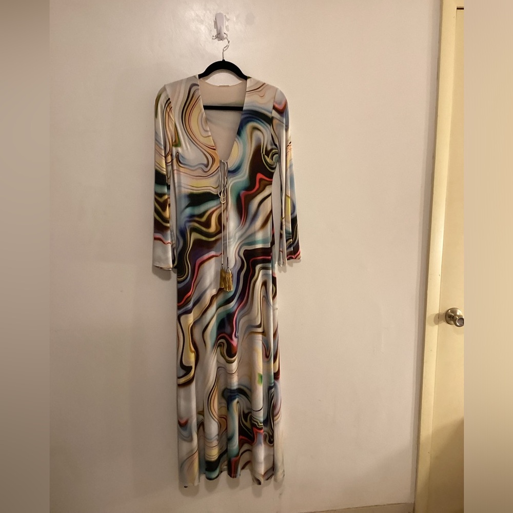 Alexis Multicolor Swirl Maxi Dress - Picture 3 of 12